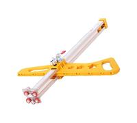 Gralara Cortador de Placas de Yeso, Herramientas de Carpintería, Herramienta Multifunción para Cortar Placas de Yeso con Escala para Carpinteros Que Buscan Me, Amarillo, 12 Ruedas