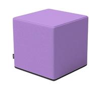 Gralara Cube Stool Bloque de Taburete Cubo Accesorio Soporte Multifuncional Relleno de Algodón Perla Portátil Robusto Superficie Suave Adecuado, PÚrpura