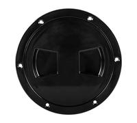 Gralara Cubierta de Inspección para Barco con Placa de Cubierta Impermeable Tapa Extraíble de Goma Resistente Y Fácil de Abrir Adecuada para Yates Barco, 6 Pulgadas Negro