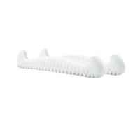 Gralara Cubrecuchillas Patines Hielo Fácil de Poner Funda Patines Resistente Protector Skate para Entrenamiento, 34-40, Blanco Puro