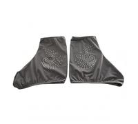 Gralara Cubrepatines Elásticos Pedrería Accesorio Deportivo Ajuste Ceñido para Patinaje Artístico, Gris, Gris Oscuro