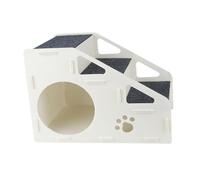 Gralara de Escalada para Perros para Mascotas, Rampa para Muebles Altos, Escalera de Gatos para Animales Pequeños, 3 Pasos