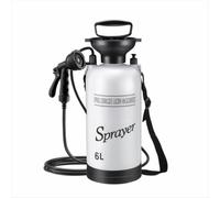 Gralara Ducha Camping con Bomba Manual Recargable por Prerización Pulverizador con Depósito Cilíndrico Multifunción para Campistas, 6L