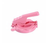 Gralara Dumpling para Empanadillas Molde Herramienta Utensilio de Cocina Superficie Lisa y Orificio para Colgar Presión Manual Uniforme para Finas Uso Simple, Rosa