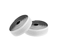 Gralara Empuñadura de Bicicleta Cinta de Manillar Envoltura Asa de Manillar Cubierta de Manillar con Doble Capa de Silicona y EVA para Mayor Control Lavable y, White Black