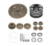 Gralara Engranaje Diferencial RC Kit de Piñones con Caja Piezas de Transmisión para Coche Recambio Aleación Sólida Ajuste Estable Diámetros 3.95c, Negro