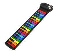 Gralara Enrollable 37 Flexible Piano Enrollable Compacto Silicona para Niños, Principians, Versión En Chino