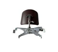 Gralara Ergonómico Guitarra table Pierna Cómodo Reposapiés Guitarra Clásica para Ensayos, Array, Color Café Con Pinza Plateada, Soporte Para Guitarra Clásica Con Pinza De Color Plateado