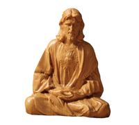 Gralara Estatua del Sagrado Corazón de Jesús, Figura católica, Obra de Arte, Figura de Jesús para inauguración de la casa, gabinete de Escritorio, Oficina, 10 Centímetros