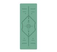 Gralara Esterilla de Pilates Esterilla de Ejercicio Colchoneta de Gimnasia Tapete de Entrenamiento con Agarre Estable y, Verde Esmeralda, Estrellas Y Luna