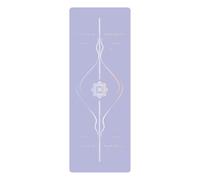 Gralara Esterilla Esterilla para Pilates Caucho Resistente Esterilla Esterilla para Pilates con Superficie Poliuretano Confortable Tapete para Yoguis, Púrpura Lila