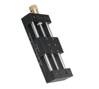 Gralara Etapa splazamiento Manual Compacto Mesa splazamiento Manual Preciso Guía Lineal con Tornillo para Profesionales, Laboratorio, Mesa Deslizante Unidimensional Con Placa Base