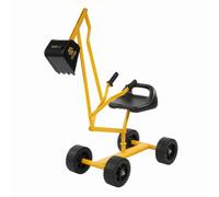 Gralara Excavadora con Asiento Metálico Juguete Infantil Seguro y Resistente para Niños, Pequeño con Ruedas
