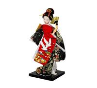 Gralara Figura de muñeca con Kimono japonés, Adorno de Mesa de 9 Pulgadas, Figura Kabuki asiática para Tienda, Dormitorio, gabinete, Regalo de cumpleaños