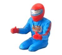 Gralara Figura de Personaje de Diorama para Modelismo de Maquetas Kit Pintado a Mano Material Resina para Escena Adecuada para Adultos, Azul Carrera