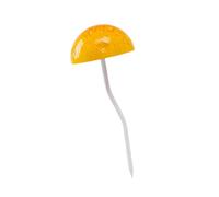 Gralara Figura Decorativa de Estaca de Jardín de 20 Cm de Altura, Navideño O para Decorar El Jardín, para La Entrada de Vehículos Y, Amarillo, Individual