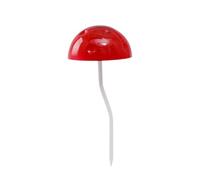 Gralara Figura Decorativa de Estaca de Jardín de 20 Cm de Altura, Navideño O para Decorar El Jardín, para La Entrada de Vehículos Y, Rojo, Individual