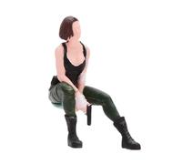 Gralara Figura en Miniatura de Una Dama Sentada a Escala 1:64 para Proyectos de Bricolaje en