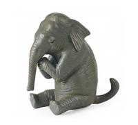 Gralara Figura Infantil Animales de Juguete Educativo Resistente con Textura Realista Adecuada para Proyectos Escolares Exhibición Regalo para Niños, Elefante Rezando