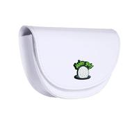 Gralara Golf Rangefinder Case Funda PU Cuero Estuche Portátil Protector Cintura Almacenaje para Jugadores de Golf Uso Diario Recreativo, Blanco