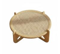 Gralara Hamaca para Gatos Cama Elevada Rascador Columpio Sofá con Marco de Madera Maciza y Superficie de Sisal Transpirable para y Juego Adecuada para Sala de, S Capa Única Sisal
