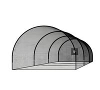Gralara Jaula Bateo Béisbol Portátil Jaula Bateo Resistente Red Béisbol y Sóftbol con Arco para Beisbolistas, Jardín, 30-10-10FT Red De Tres Lados