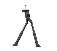Gralara Kickstand para Bicicleta Soporte Doble Pata Ajustable Altura Regulable Pies Antideslizantes Estructura Robusta de Aluminio Adecuado para Bicicletas