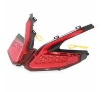 Gralara Lampara Trasera portiva para Motocicleta con Diseno Geometrico una Pieza y Elementos Led Incorporados para Iluminacion Intensa Acuado para Sustitucion en, Rojo