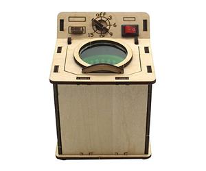 Gralara Lavadora Multifuncional de Madera, Experimento Científico, Juguete para Niños