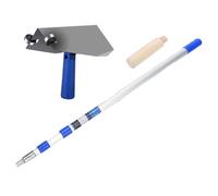 Gralara Llana de Esquina Reparación de Paredes Modelado Hormigón Enlucido Albañilería Herramientas de Acabado Cuchillo de Esquina Compacto Yeso de ángulo Rect, 2 M Rod