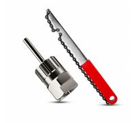 Gralara Llave de Volante Herramientas Bicicleta, Extractor De Cassette con Pasador Y Llave De Piñón Roja