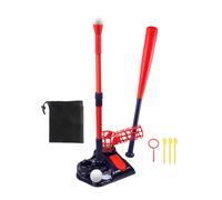 Gralara Máquina de Lanzamiento de Béisbol para Niños con Automático Bate Telescópico Juguete de Bateo Equipo de Práctica Uso Sencillo Material PP Ade, Estilo D