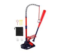 Gralara Máquina de Lanzamiento de Béisbol para Niños con Automático Bate Telescópico Juguete de Bateo Equipo de Práctica Uso Sencillo Material PP Ade, Estilo F