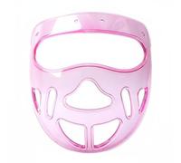 Gralara Máscara de Taekwondo Visión Clara Protector Facial de Karate Ligero Protector Facial Transparente para Niños, Adultos, Competición, Lucha, Rosado, Rosado