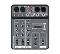 Gralara Mezclador de Audio para DJ, Fácil de, Mesa de Mezclas para Reuniones, Fiestas Y Estudios.