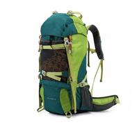 Gralara Mochila Impermeable de Nylon Transpirable Mochila de Senderismo Grande Ligera para Montaña, Camping, Verde, Verde
