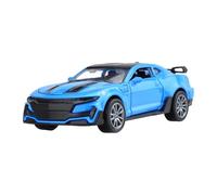 Gralara Modelo Coche Juguete Coleccionable con Cuerpo de Aleación Metálica Escala 1 36 Y Retroceso Manual Cuatro Puertas Móviles Pieza de Exposición Adecuada, Azul