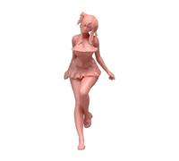 Gralara Modelo de Chica en Traje de Baño a Escala 1/64, Accesorio Fotográfico para Juegos de rol, Modelo de Diminutas para Maquetas de Paisajes, Sin Pintar