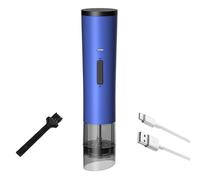 Gralara Moledor de Especias Recargable USB Molienda Ajustable Molinillo de Pimienta Eléctrico Multifuncional Molinillo Condimentos Automático, Azul