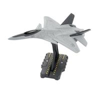 Gralara Molo Avión Militar con Soporte Realista Molo Avión Militar con Soporte Pintado Maqueta para Vitrina