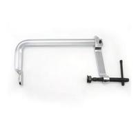 Gralara Mordaza Apriete Banco con Mandíbula Fija y slizante Acero Aleado Cromo Vanadio con Tornillo Acero Negro y Mango en T para Fijación Rápida y, 400x180mm