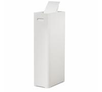 Gralara Papelera con Tapa Cubo de Basura Contenedor Cesto Cuerpo Rectangular Estrecho para entre Muebles y Electrodomésticos Adecuada para Cocina Oficina Pasillos, color to 2, 32L 32.5 19 73cm