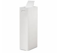 Gralara Papelera con Tapa Cubo de Basura Contenedor Cesto Cuerpo Rectangular Estrecho para entre Muebles y Electrodomésticos Adecuada para Cocina Oficina Pasillos, color to 4, 25L 32.5 19 63cm