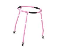 Gralara para Niños Patines Entrenador con Marco Resistente de Hierro y Ruedas Silenciosas Ajustables Asistente para Aprender a Patinar, Rosa