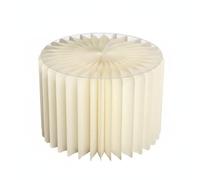 Gralara Pedestal Cilíndrico Plegable Multiusos Expositor de Tartas de Papel Diseño Elegante para Vitrinas , 20CM , High Density White