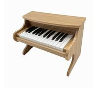 Gralara Piano Madera para Niños Interactivo | Aprendizaje Musical Temprano, Piano Juguete, receptivos Al Tacto, Teclado, para Guardería, Marrón Claro