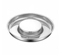 Gralara Plato Antivoracidad de Acero Inoxidable Alimentación Pausada Anti-Atragantamiento para Perros, Gatos, 22CM