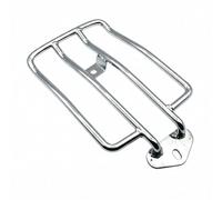 Gralara Portaequipaje Tubular Metálico Portaequipaje Trasero Acabado Liso Rack Trasero, Plateado, Pequeño