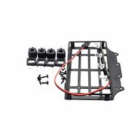 Gralara Portaequipajes de Techo para Vehículo Portaequipaje Portabultos Rejilla Accesorio con Lámparas Delanteras de Metal para Modelo MN82 Adecuado para, Portaequipajes con Luces Cuadradas