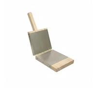 Gralara Prensador de Mezcla Manual Acero Inoxidable 304 Antiadherente para Cocineros Caseros, Cocina, L, Mader 304 Ss